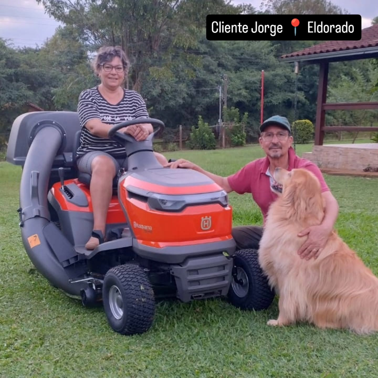 Cliente Jorge em Eldorado/RS com o Husqvarna TS 114