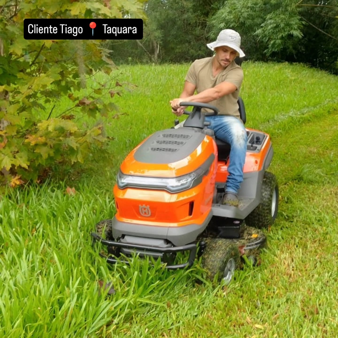 Cliente Tiago em Taquara/RS com o Husqvarna TS 217